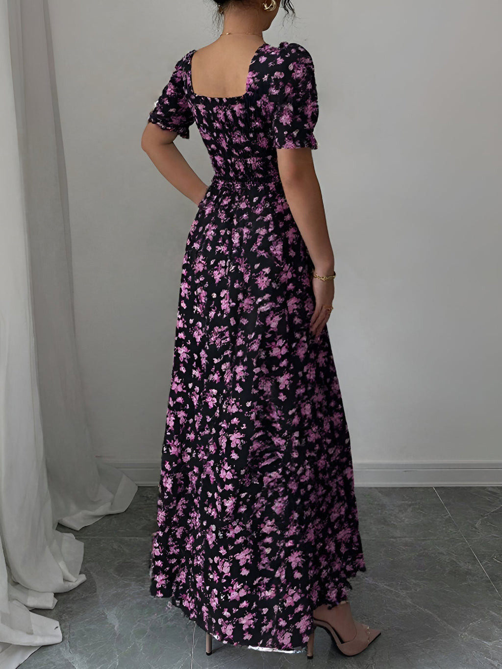Floral Short-Sleeve Everyday Dress