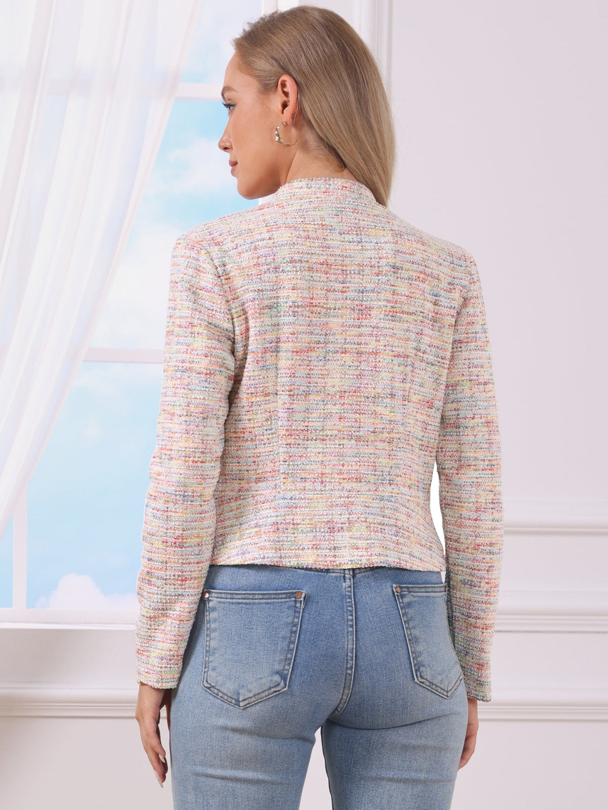 Cotton-Soft Plaid Blazer