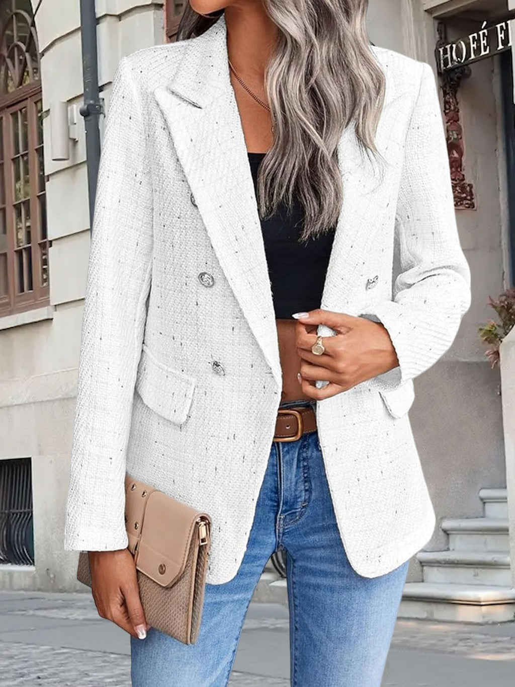 Classic Tweed Work Blazer