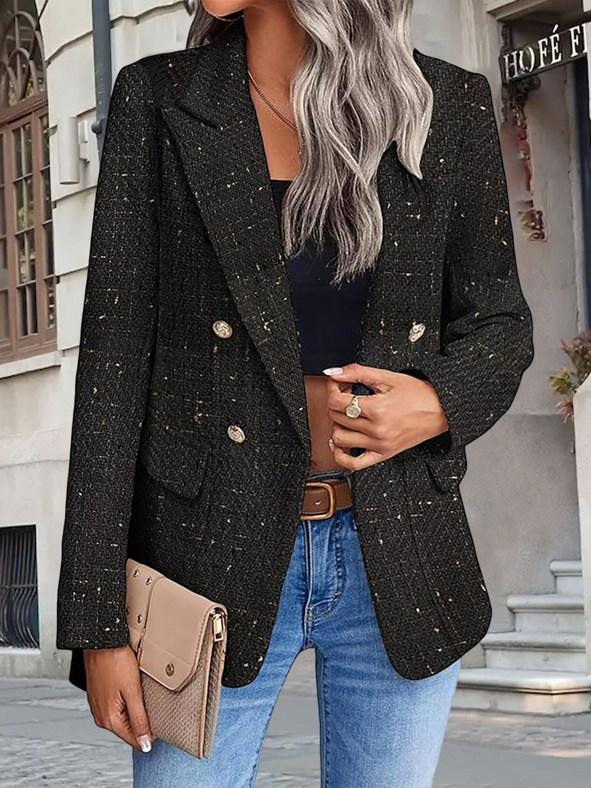 Classic Tweed Work Blazer