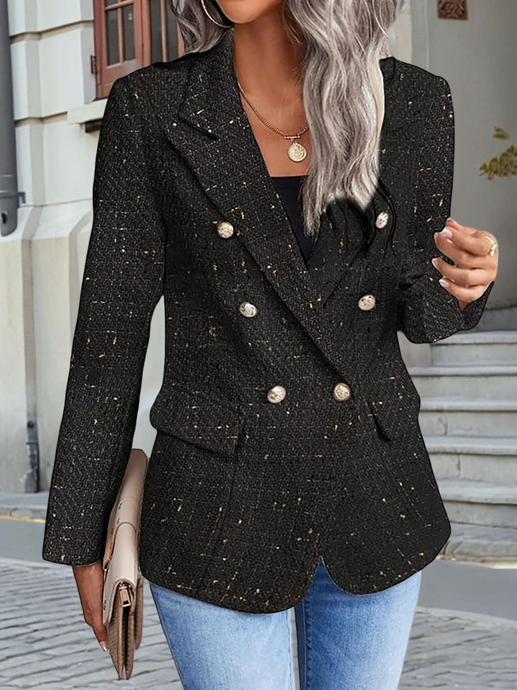 Classic Tweed Work Blazer
