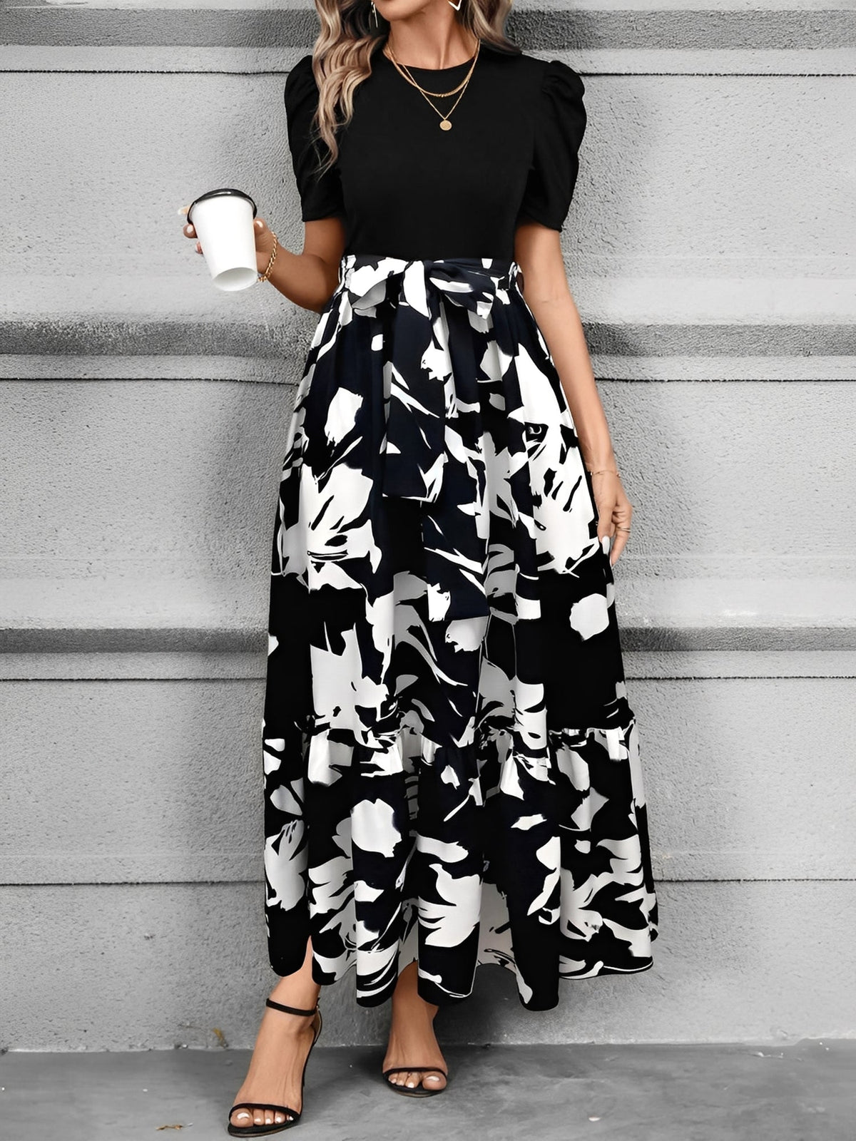 Summer Print Leopard Dress