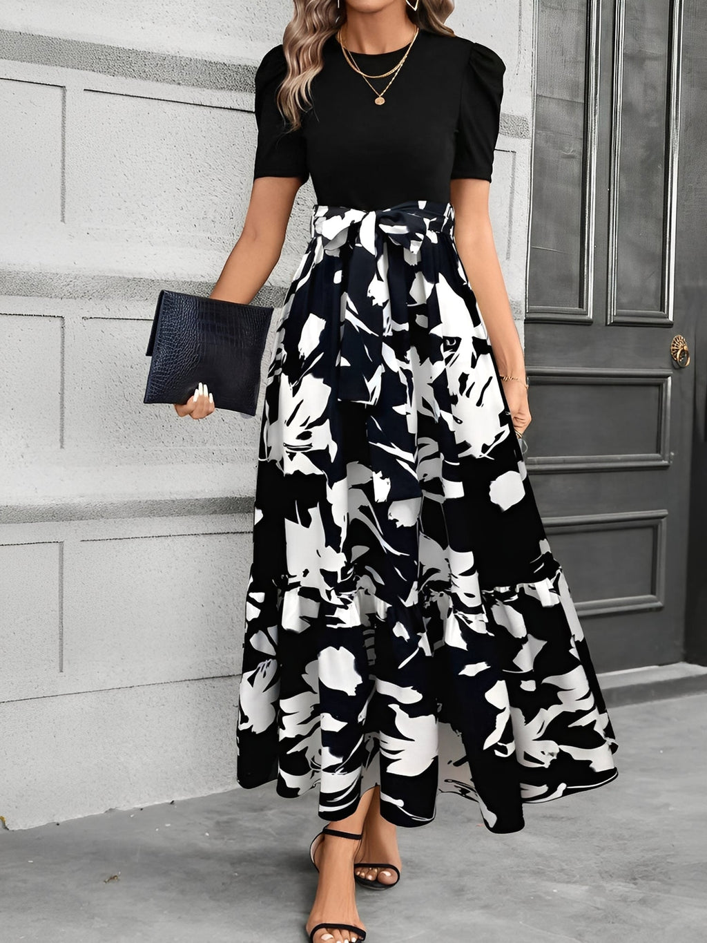 Summer Print Leopard Dress