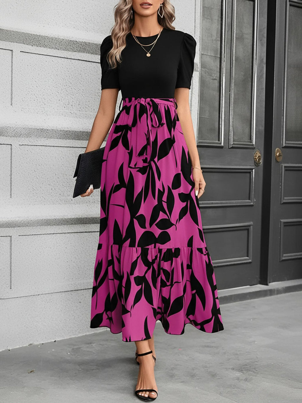 Summer Print Leopard Dress