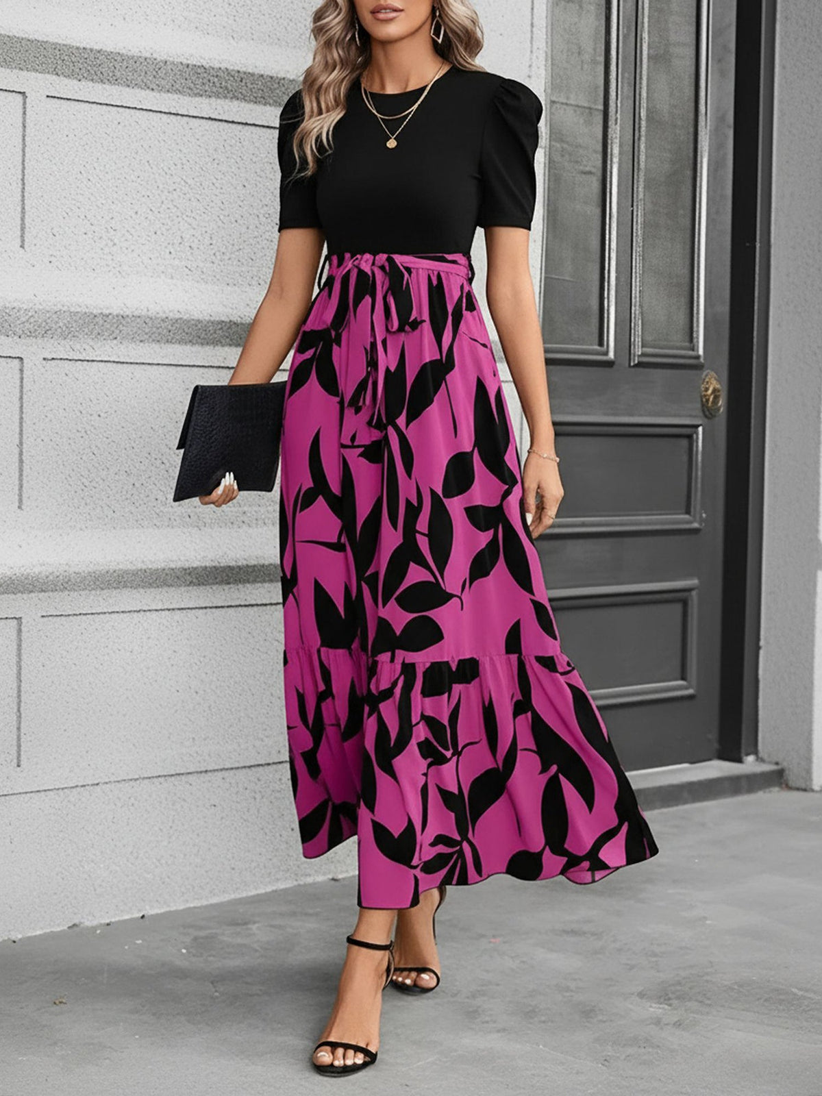Summer Print Leopard Dress
