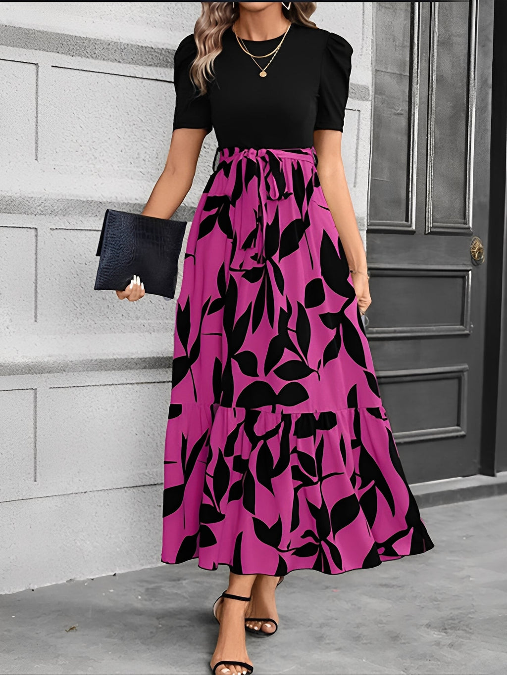 Summer Print Leopard Dress