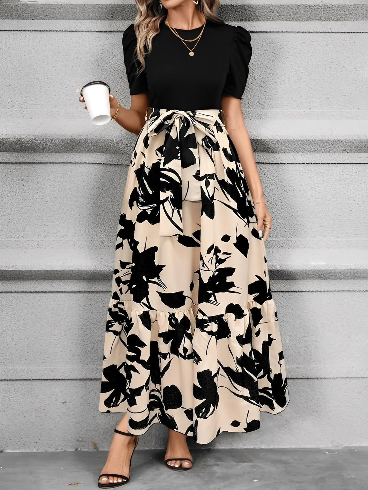 Summer Print Leopard Dress