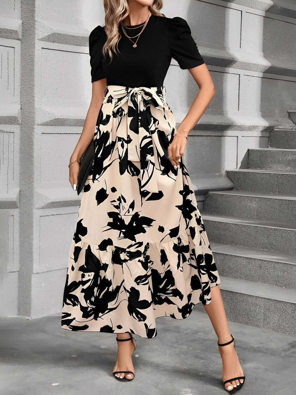 Summer Print Leopard Dress