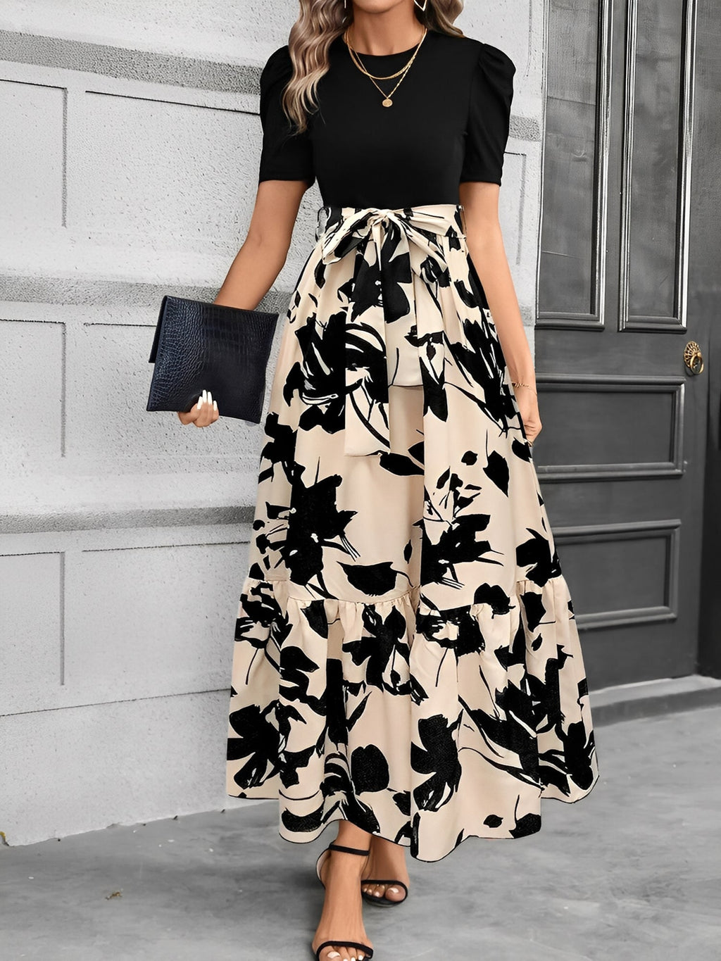 Summer Print Leopard Dress