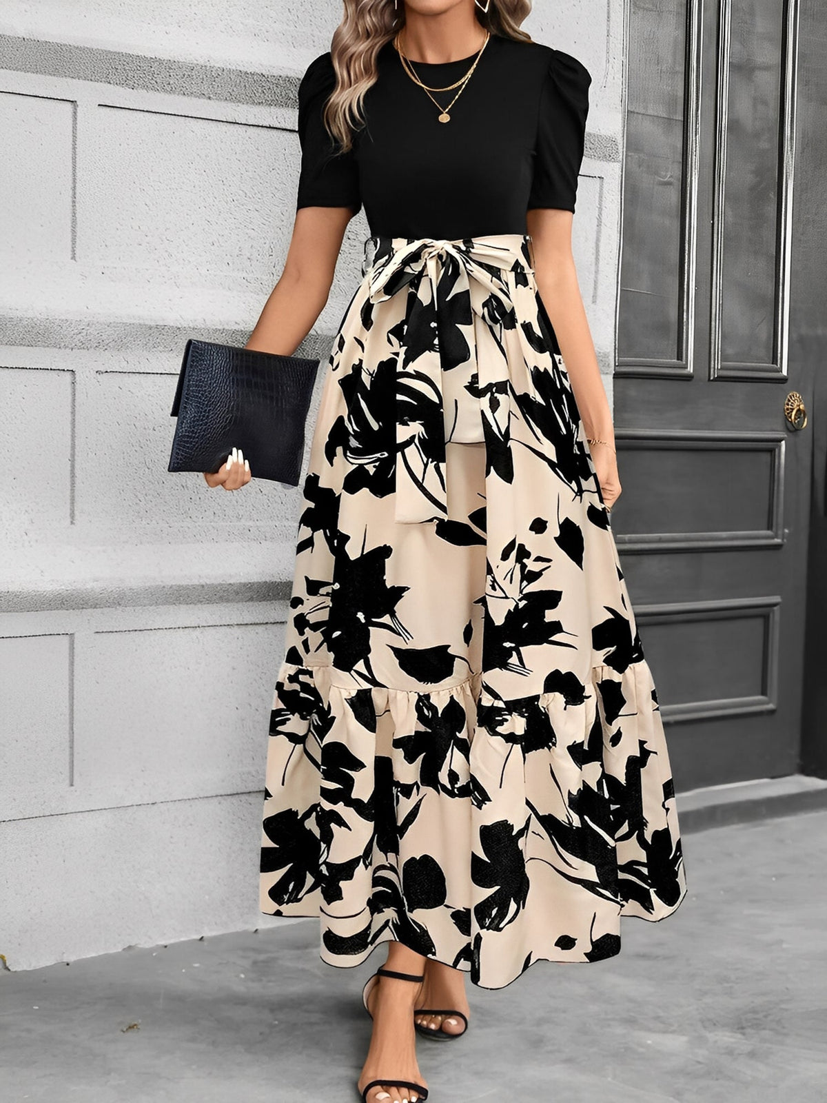 Summer Print Leopard Dress