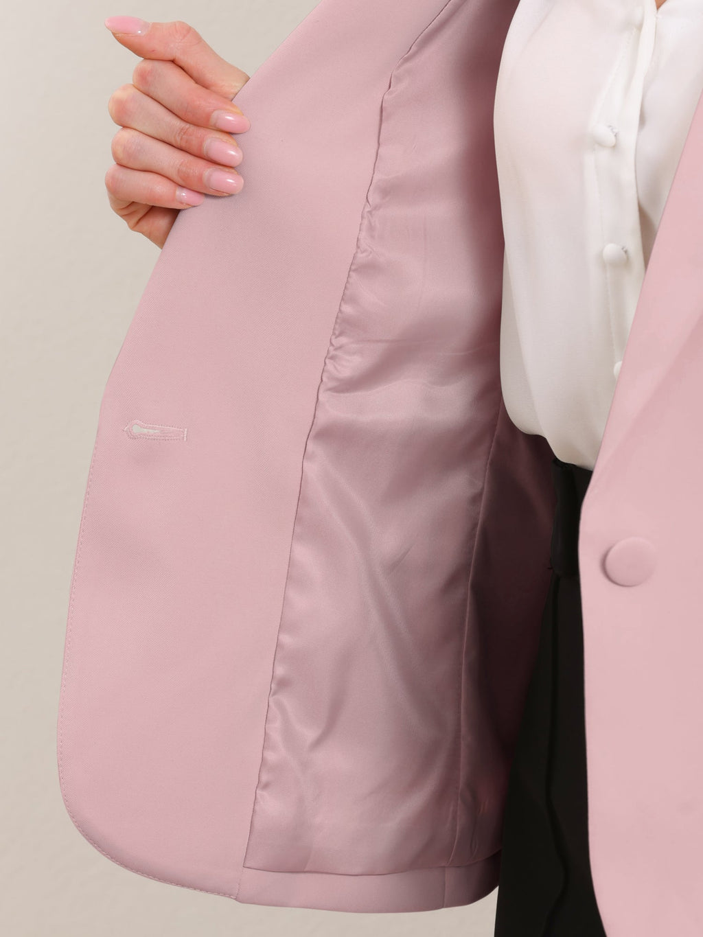 High-Stretch Solid Workwear Blazer