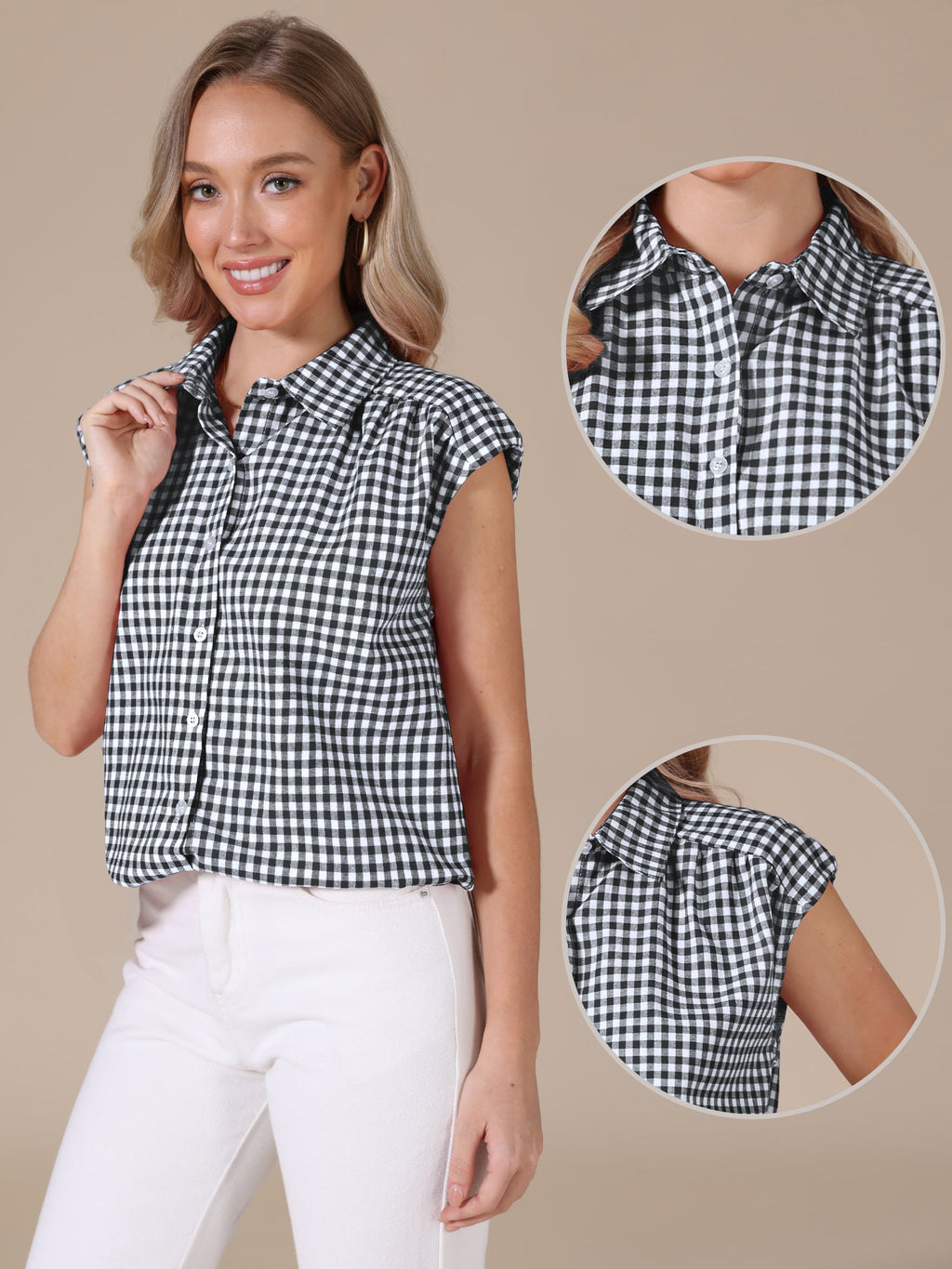 Vintage Plaid Feminine Shirt