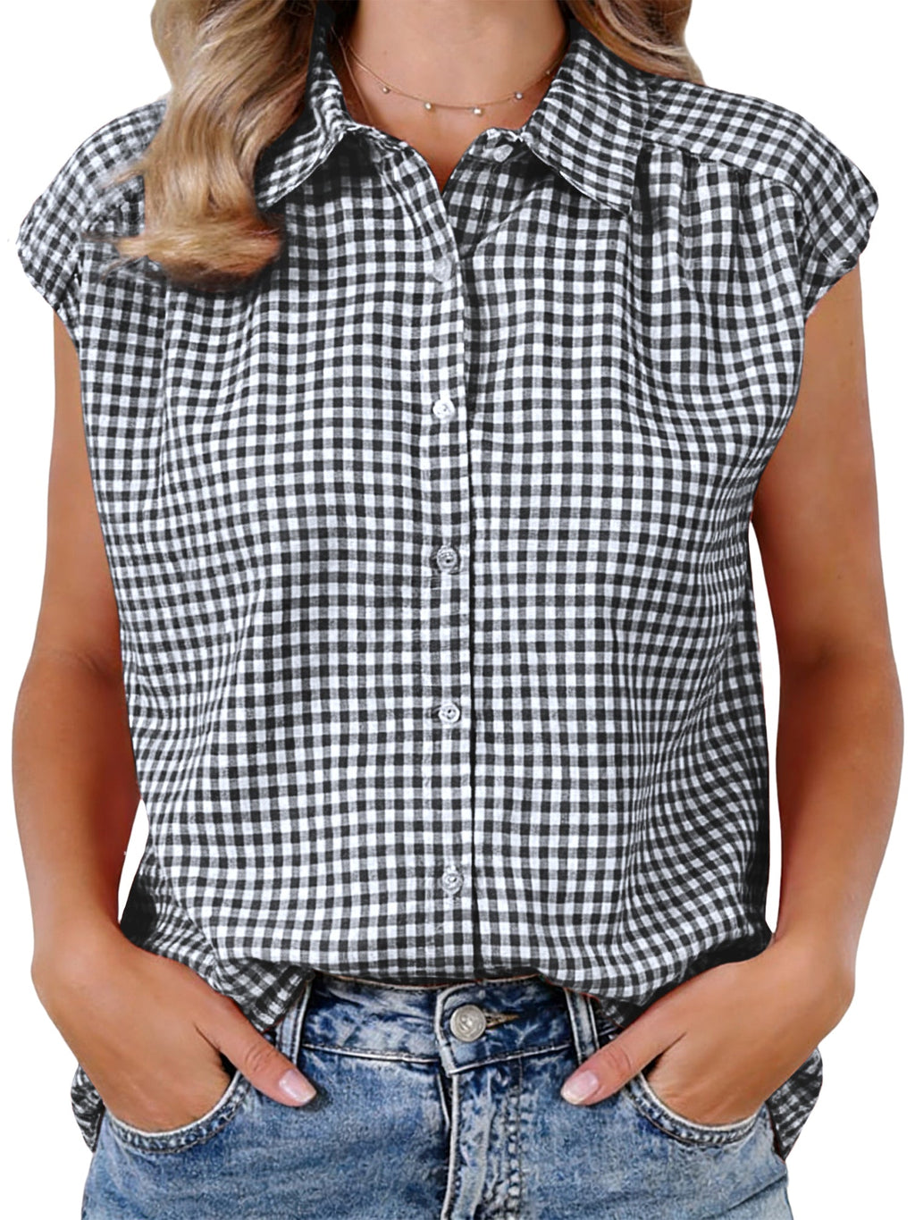 Vintage Plaid Feminine Shirt
