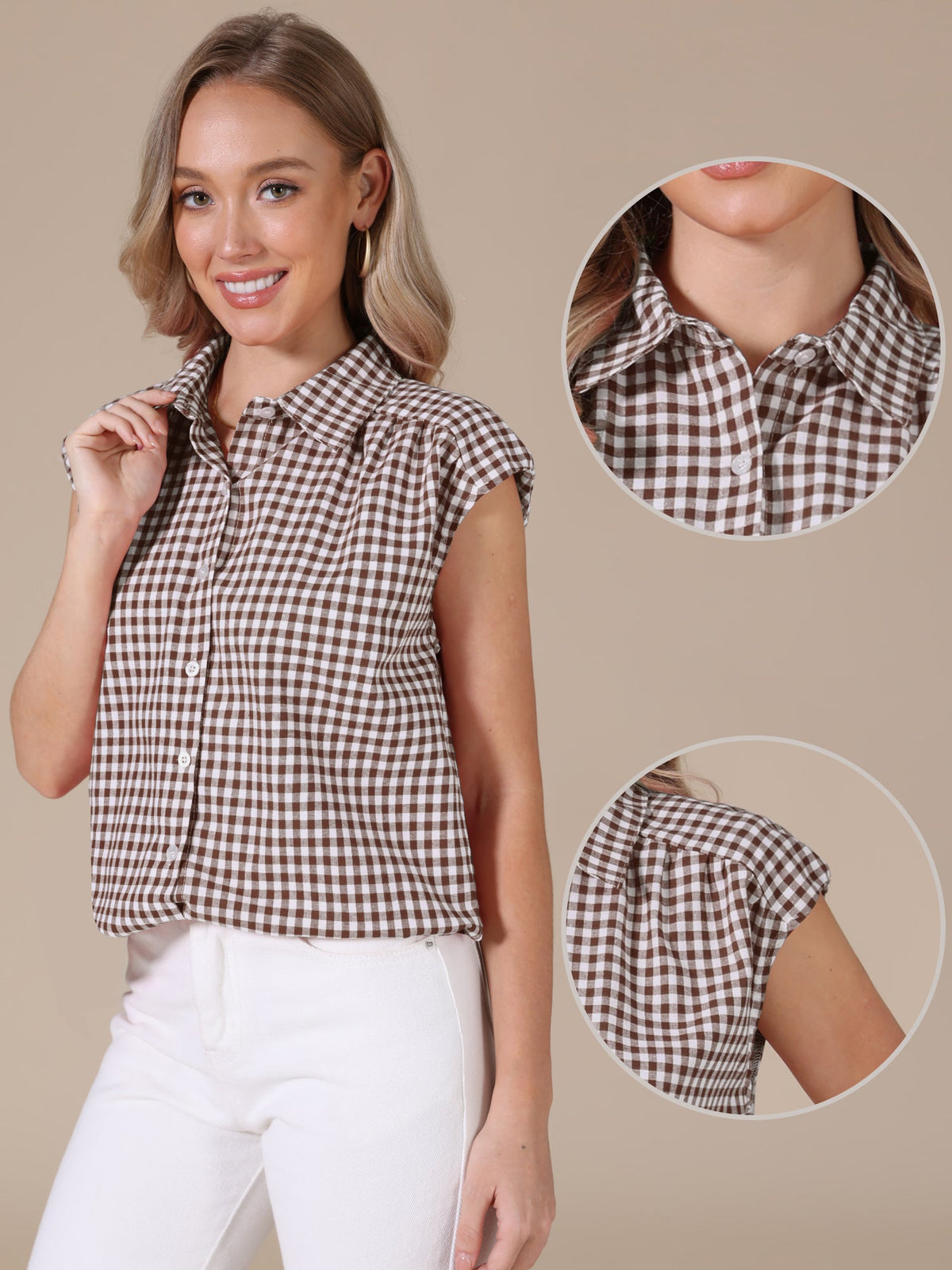 Vintage Plaid Feminine Shirt