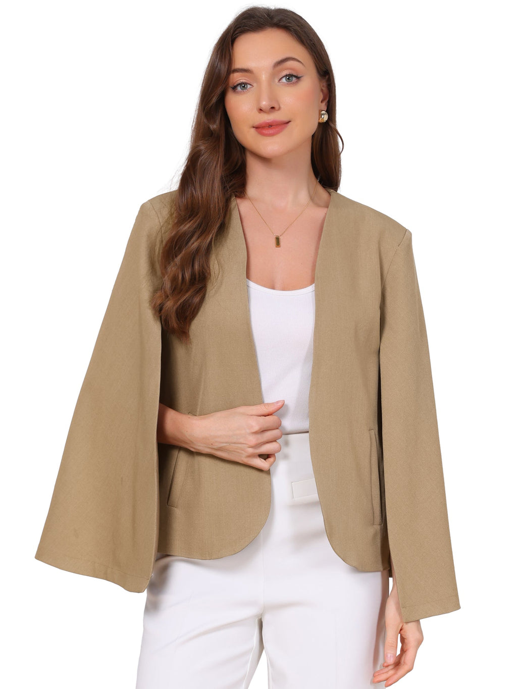 Commute-Stretch Long-Sleeve Blazer
