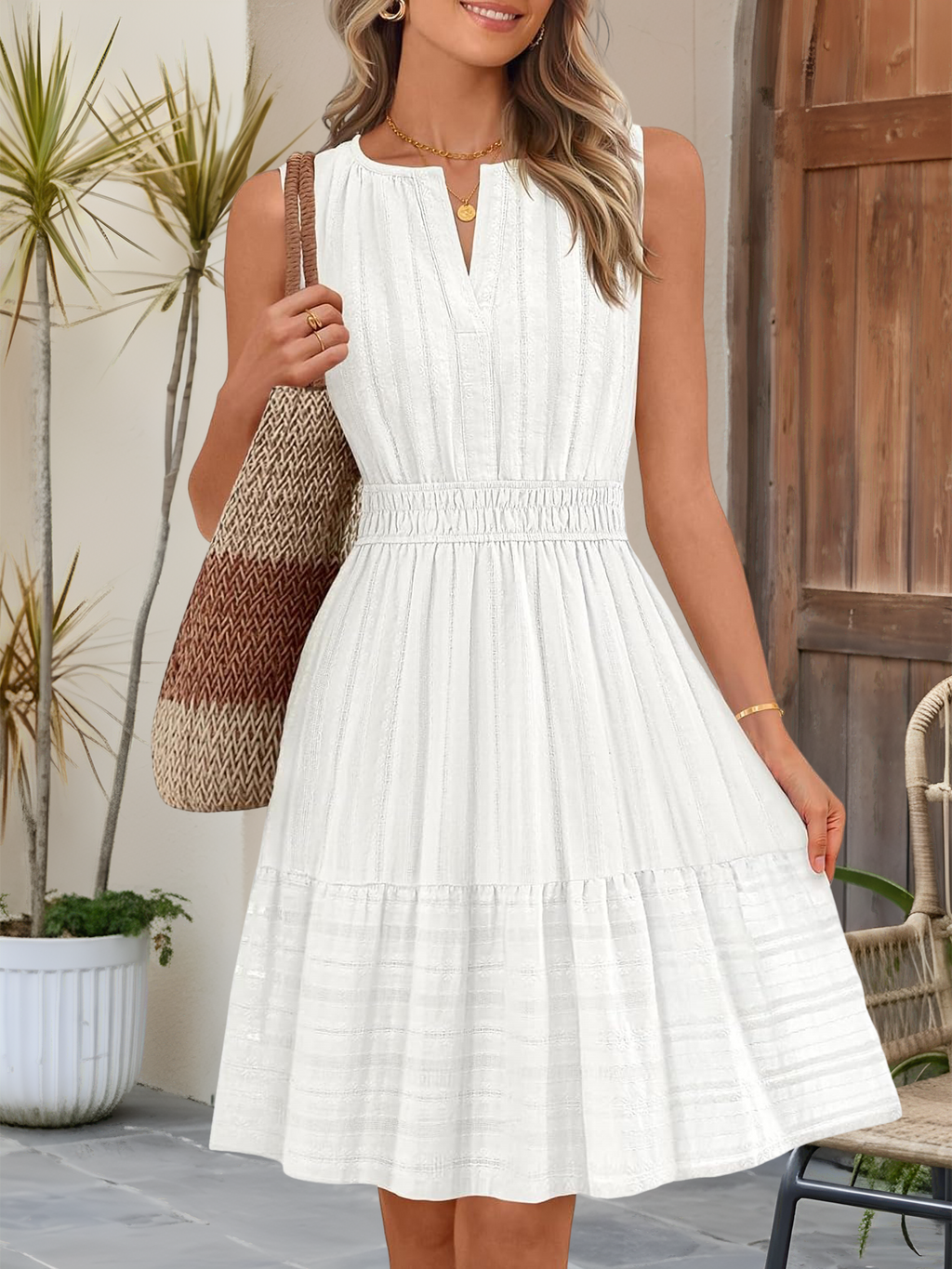Classic Breathable Cotton Dress