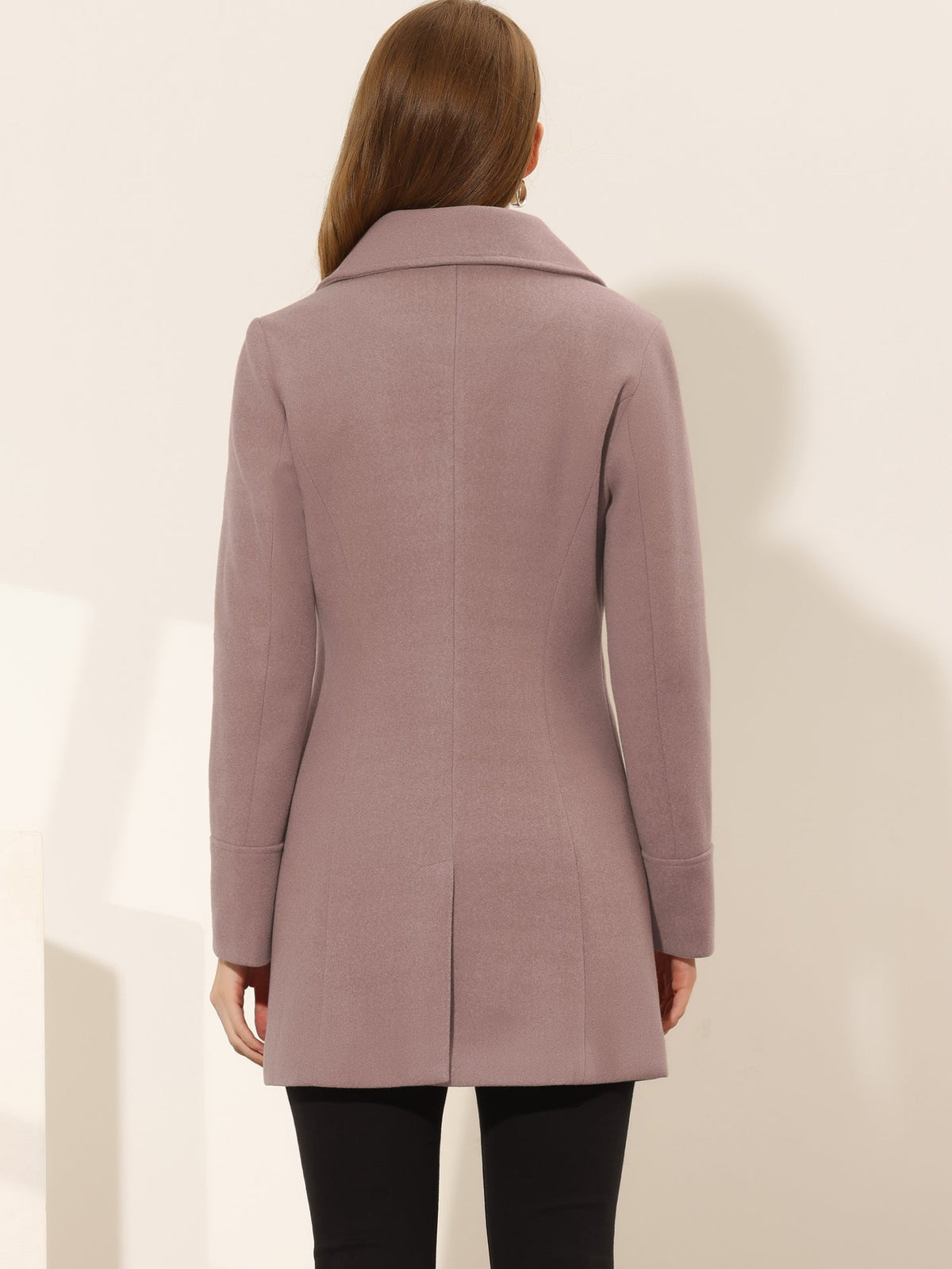 Curved Waist Vent Overcoat