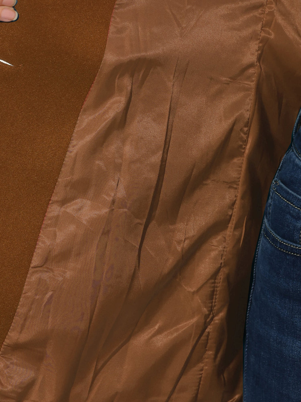 Curved Waist Vent Overcoat
