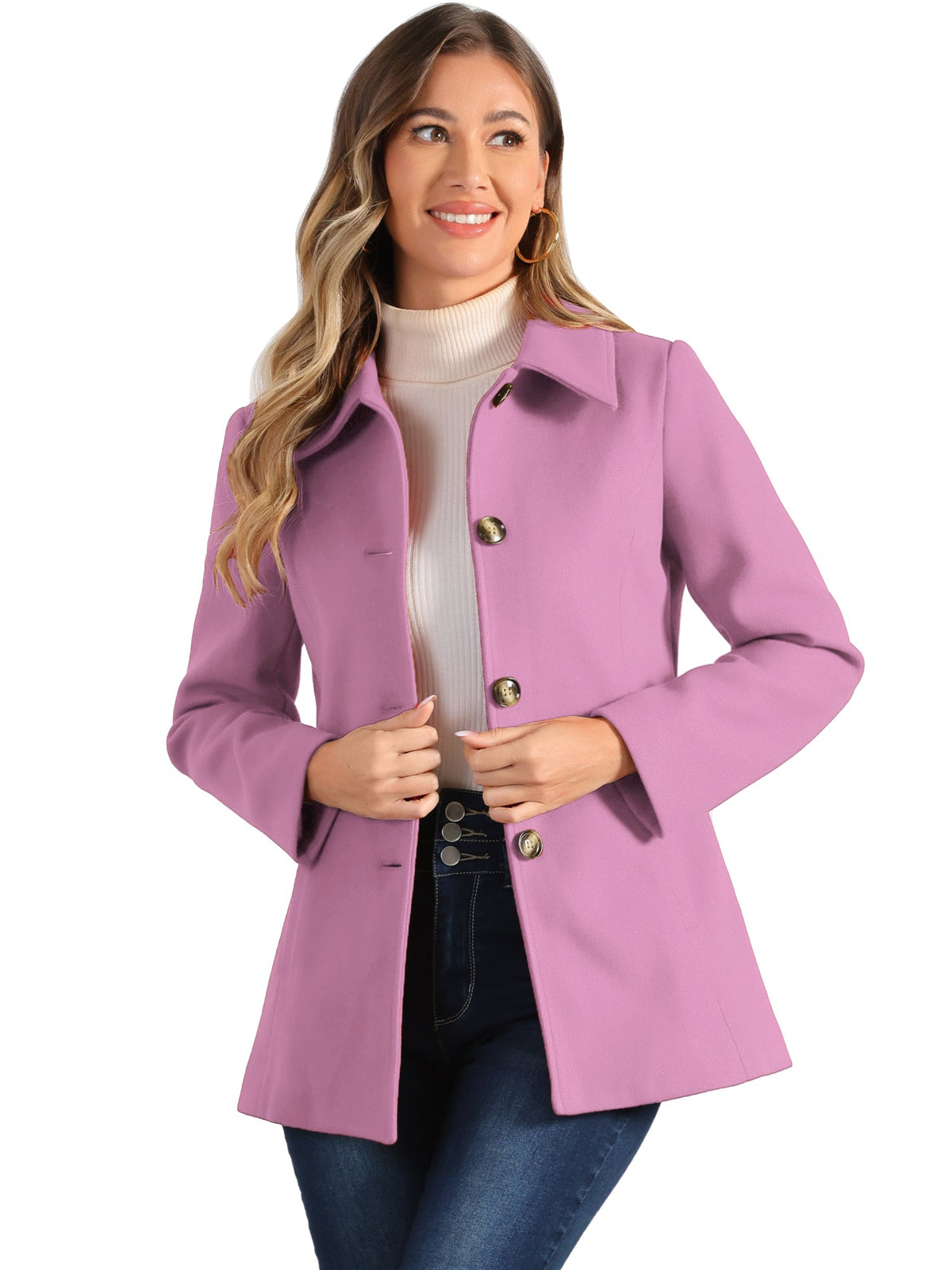Structured Single-Breasted Peacoat