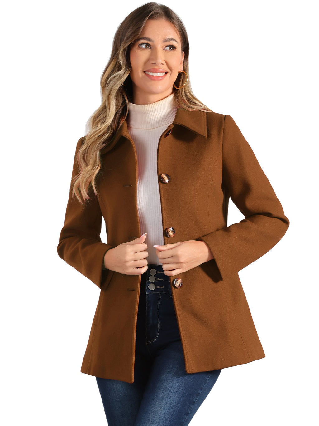 Structured Single-Breasted Peacoat