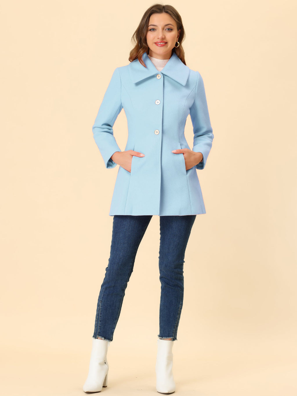 Bowtie Back A-Line Coat
