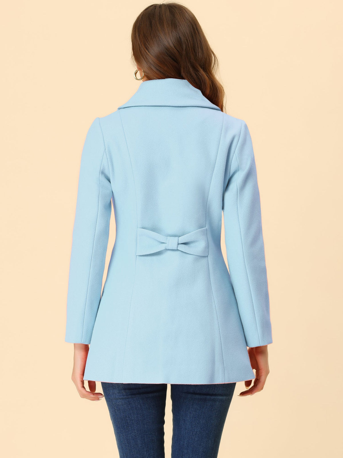 Bowtie Back A-Line Coat