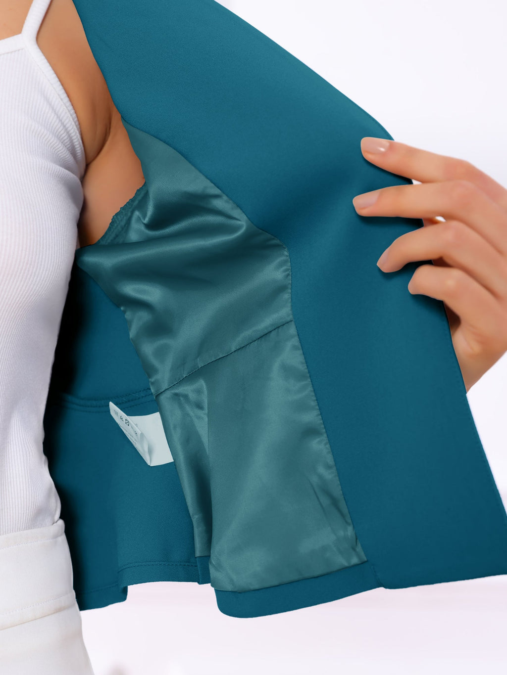 3/4 Sleeve Solid Commute Blazer