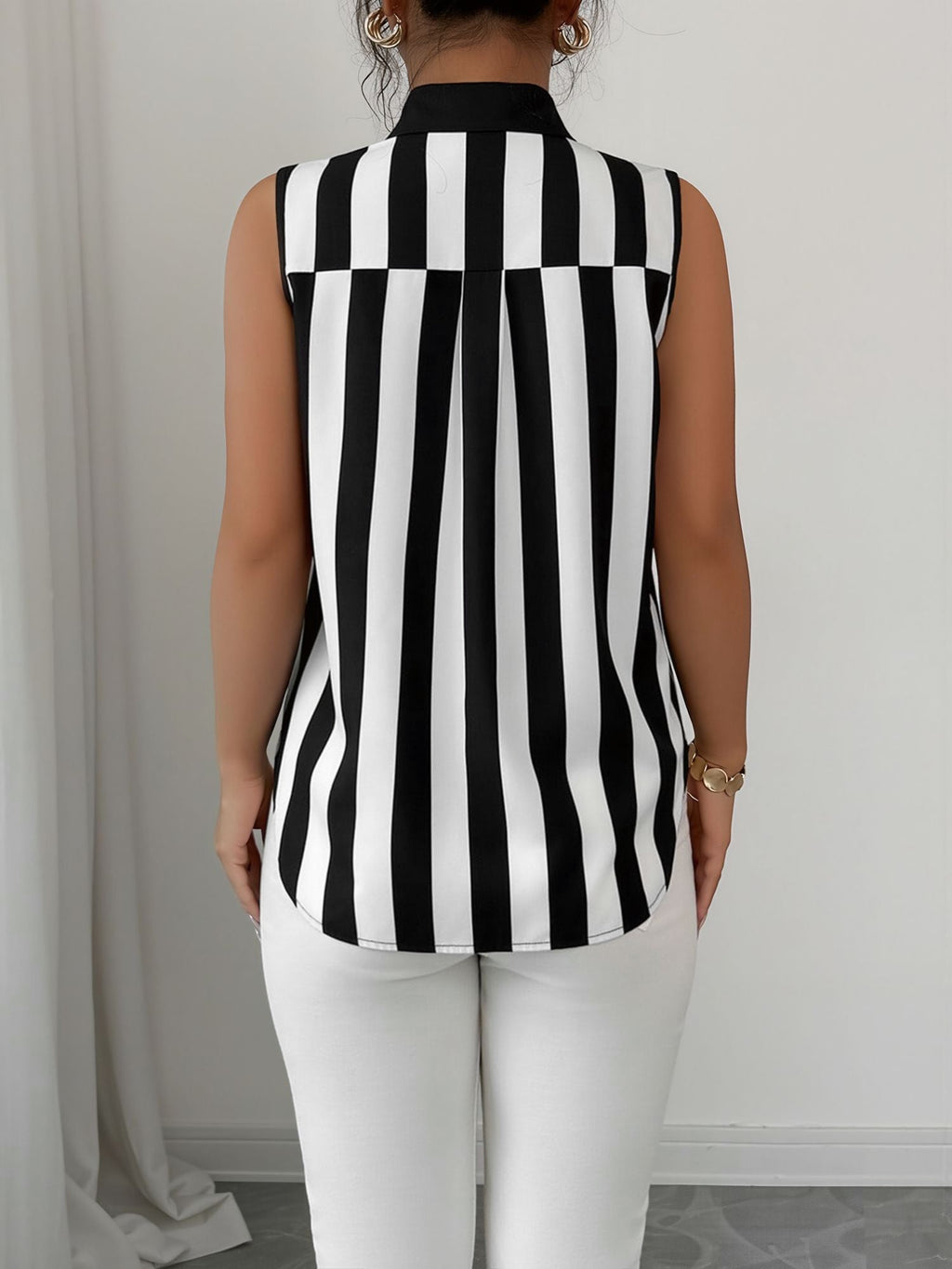 Regular Fit Striped Blouse