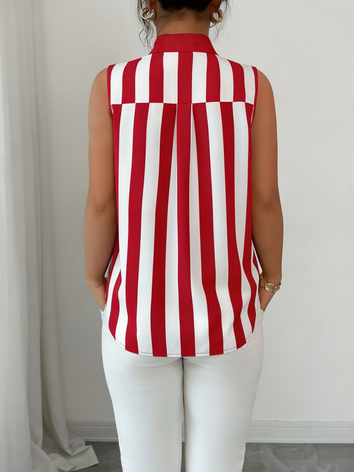 Regular Fit Striped Blouse