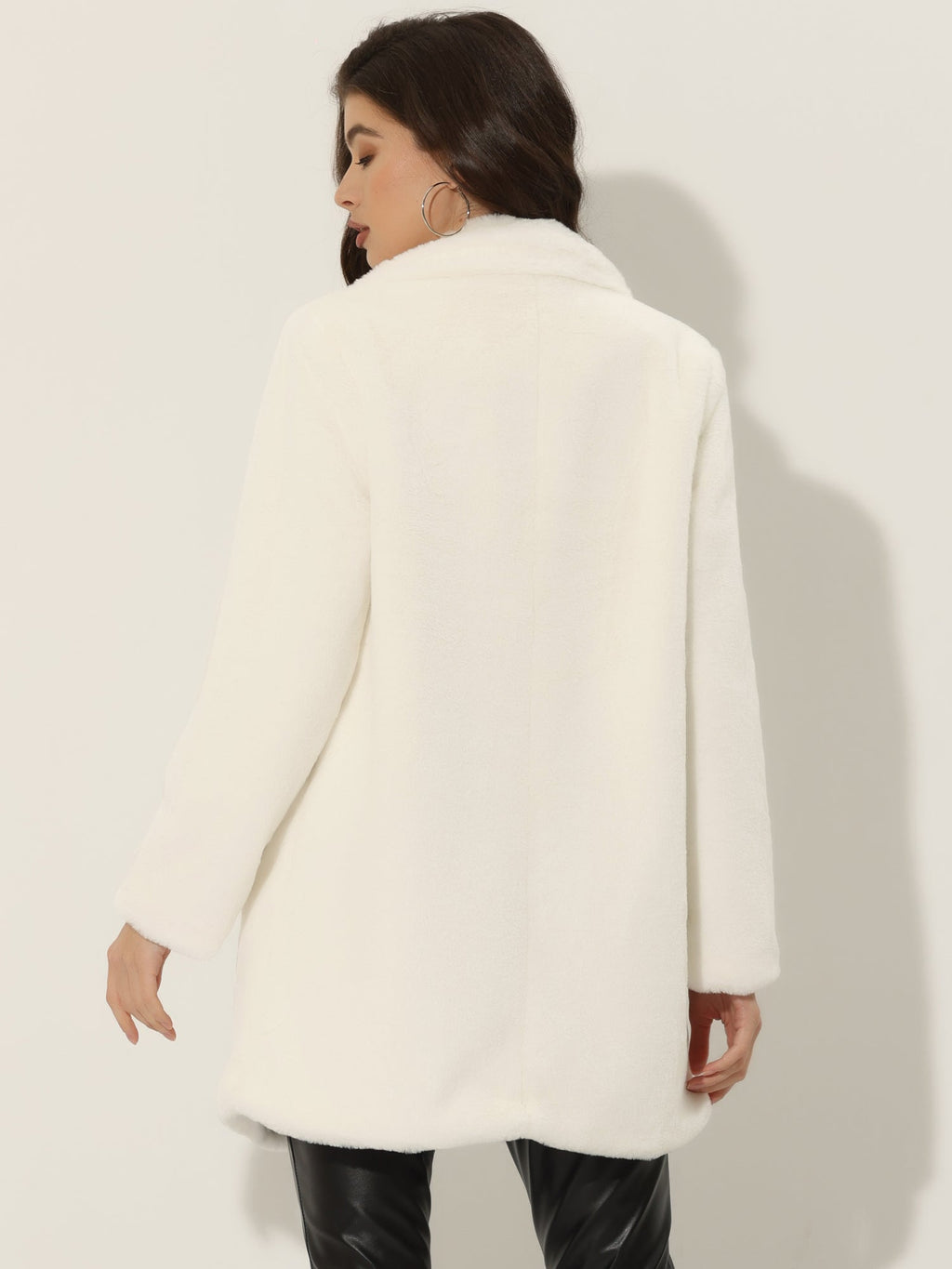 Cloud Wrap Faux Fur Coat