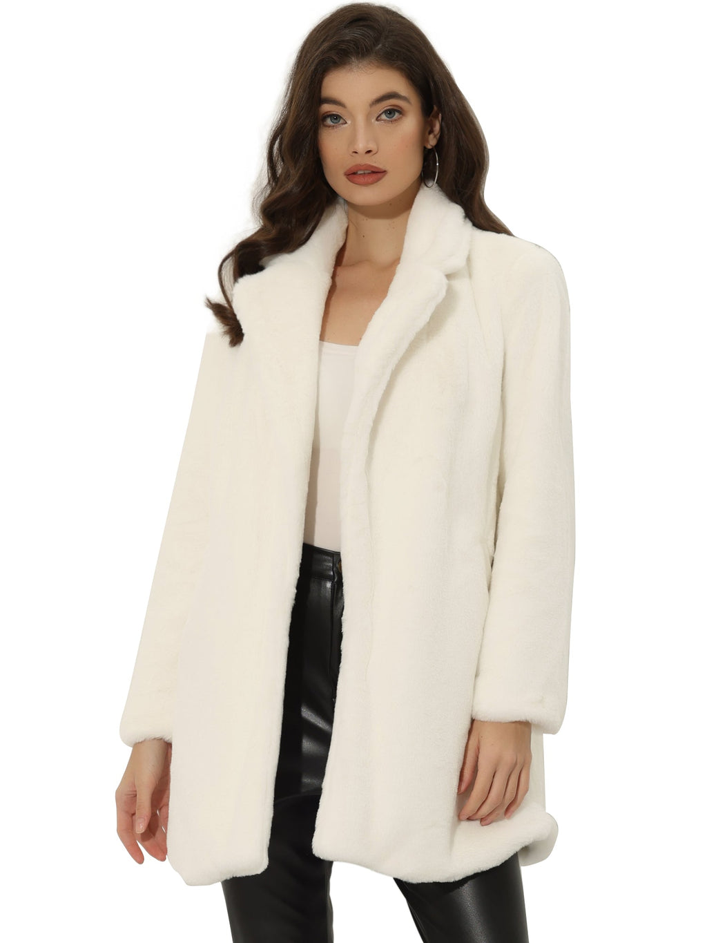 Cloud Wrap Faux Fur Coat