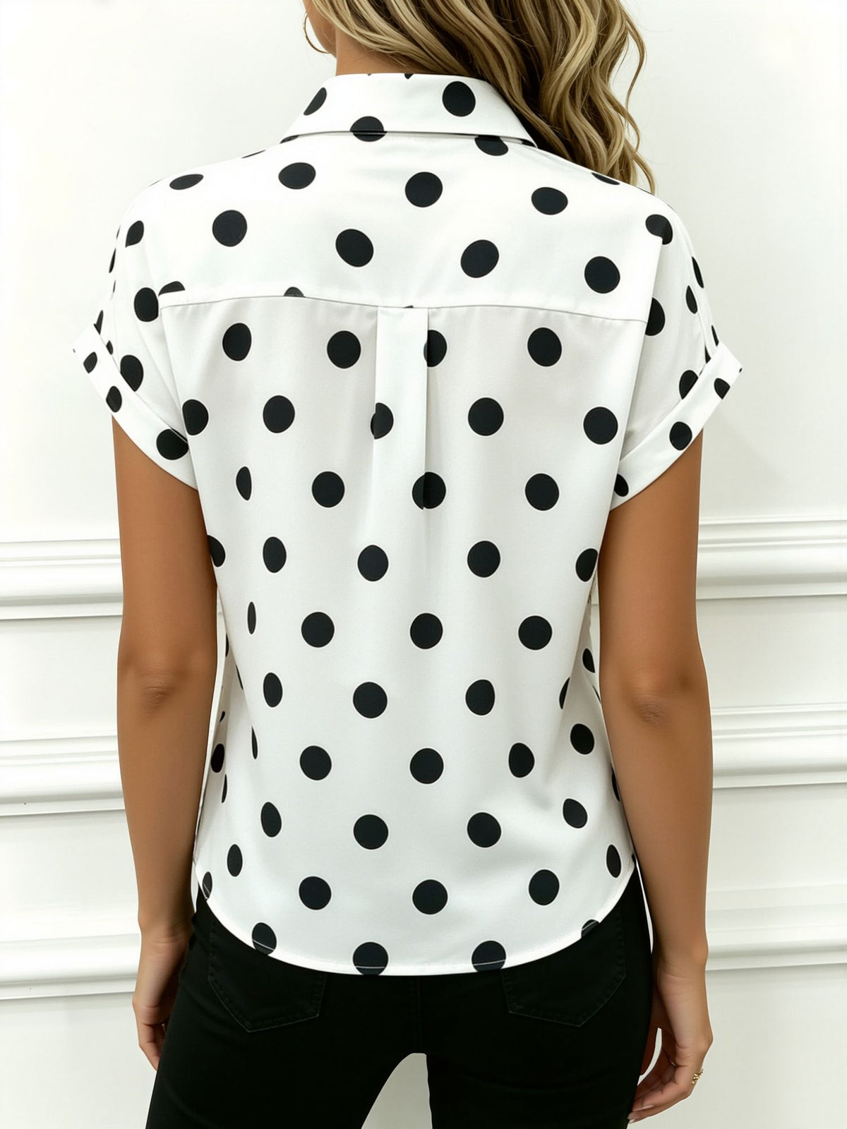 Lightweight Polka Short Sleeve